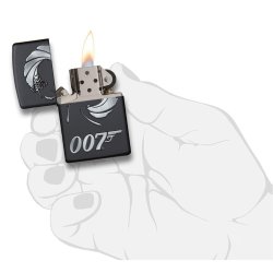 Encendedor Zippo Stamp james bond 007 29566 - negro mate