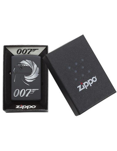 Encendedor Zippo Stamp james bond 007 29566 - negro mate