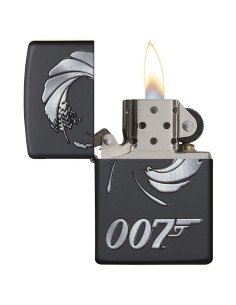 Encendedor Zippo Stamp james bond 007 29566 - negro mate 2
