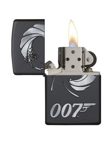 Encendedor Zippo Stamp james bond 007 29566 - negro mate