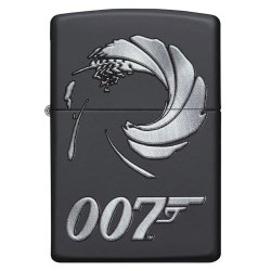 Encendedor Zippo Stamp james bond 007 29566 - negro mate