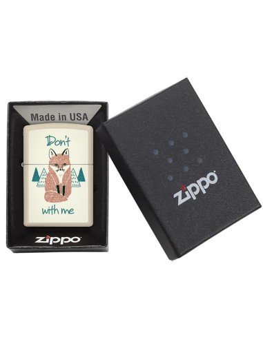 Encendedor Zippo Stamp Zorro 29615 - Cream mate