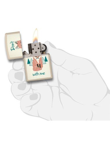 Encendedor Zippo Stamp Zorro 29615 - Cream mate