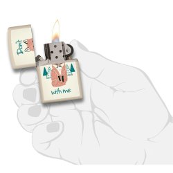 Encendedor Zippo Stamp Zorro 29615 - Cream mate