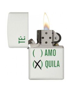 Encendedor Zippo Stamp Tequila 29617 - Blanco Mate 2