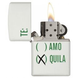 Encendedor Zippo Stamp Tequila 29617 - Blanco Mate
