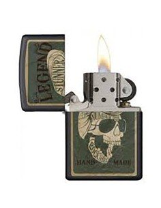 Encendedor Zippo Stamp Calavera Skull 29630 - Negro Mate 2