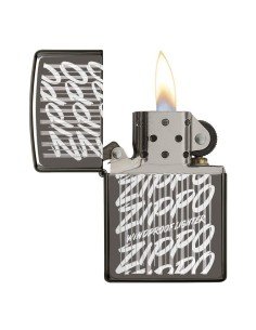 Encendedor Zippo Stamp Hielo  29631  - Negro Logo 2
