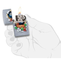 Encendedor Zippo Stamp Lucky 29604 - Street Chrome