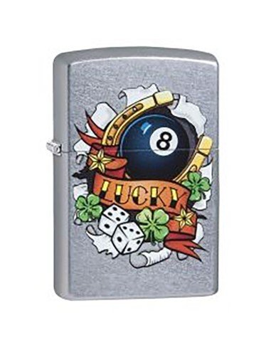 Encendedor Zippo Stamp Lucky 29604 - Street Chrome