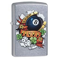 Encendedor Zippo Stamp Lucky 29604 - Street Chrome