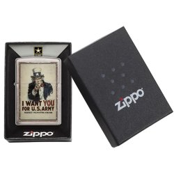 Encendedor Zippo Stamp Poster US Army 29595 - Chrome
