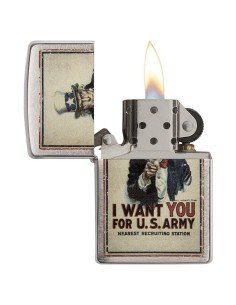 Encendedor Zippo Stamp Poster US Army 29595 - Chrome 2