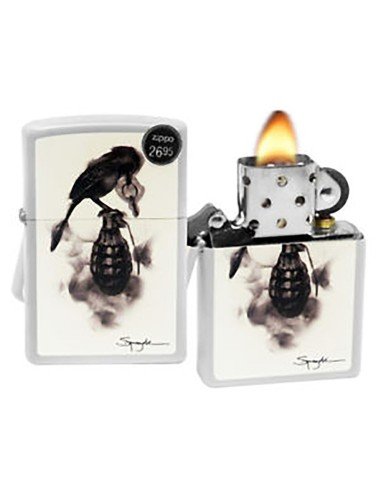 Encendedor Zippo Stamp Spazuk  Granada 29645  - Blanco