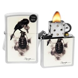 Encendedor Zippo Stamp Spazuk  Granada 29645  - Blanco