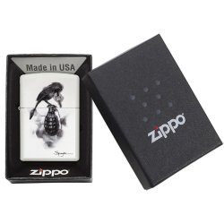 Encendedor Zippo Stamp Spazuk  Granada 29645  - Blanco