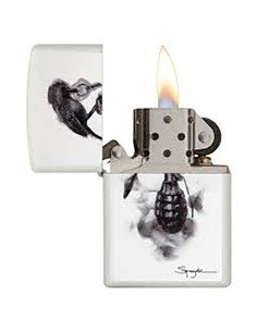 Encendedor Zippo Stamp Spazuk  Granada 29645  - Blanco 2