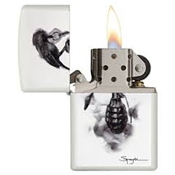 Encendedor Zippo Stamp Spazuk  Granada 29645  - Blanco