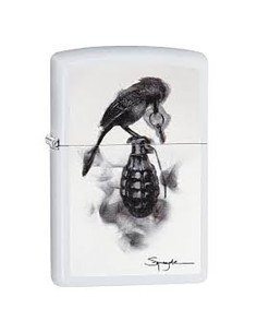 Encendedor Zippo Stamp Spazuk  Granada 29645  - Blanco