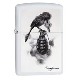 Encendedor Zippo Stamp Spazuk  Granada 29645  - Blanco
