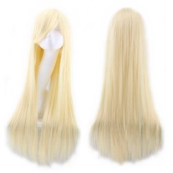 Peluca de Kanekalon Lisa 100 Cm Cosplay 1mt larga