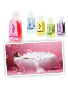 Set X5 Espumas D Baño Aroma Senses Burbujas Spa Jacuzzi