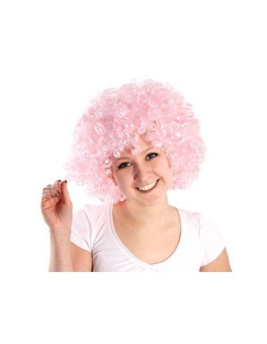 Peluca Afro de Fantasía Fucsia