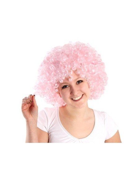 Peluca Afro de Fantasía Fucsia