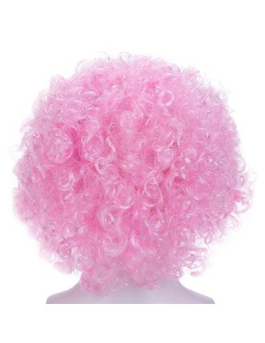 Peluca Afro de Fantasía Fucsia