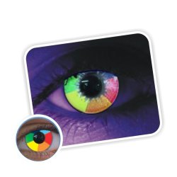 Lentes contacto UV Glow Mermaid Rainbow