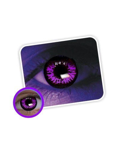 Lentes contacto UV Glow Crazy Neón Magic Violeta