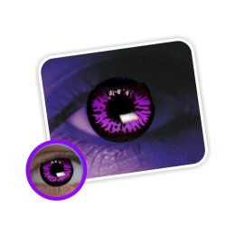Lentes contacto UV Glow Crazy Neón Magic Violeta