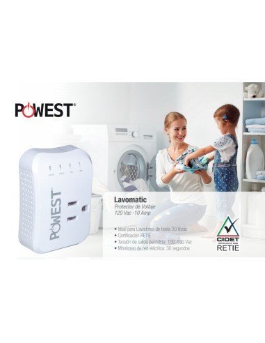 Protector de Voltaje Lavomatic 110V 10 amp