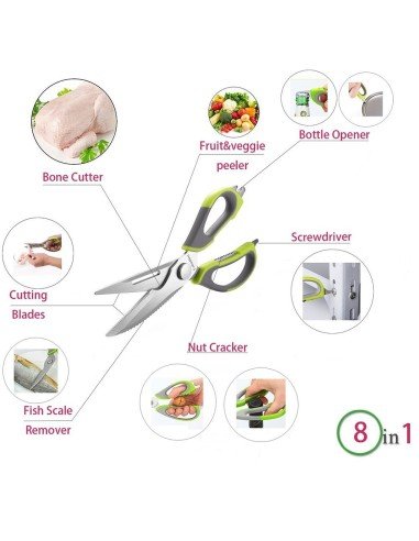 2.x1 Tijeras para verduras, hierbas y vegetales pica cilantro, perejil, cuatro en una, fácil y rápido