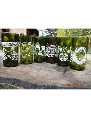 Pack x 6 unidades de Vasos Reciclados EseLatino .. deja huella positiva !!