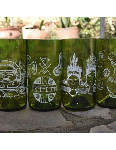 Pack x 6 unidades de Vasos Reciclados EseLatino .. deja huella positiva !!