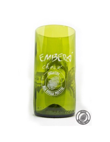 Vaso Reciclado Ancentrales Cultura Emberá EseLatino .. deja huella posiva !!