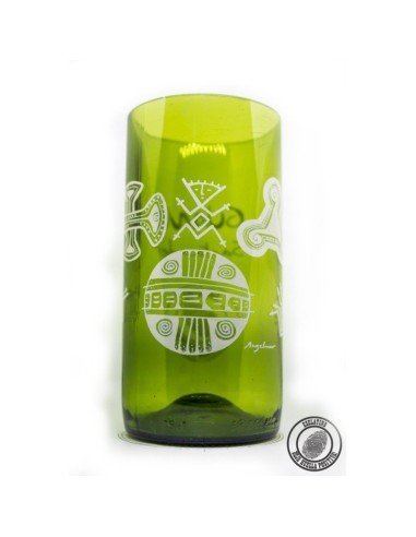 Vaso Reciclado Ancentrales Cultura Guane EseLatino .. deja huella posiva !!