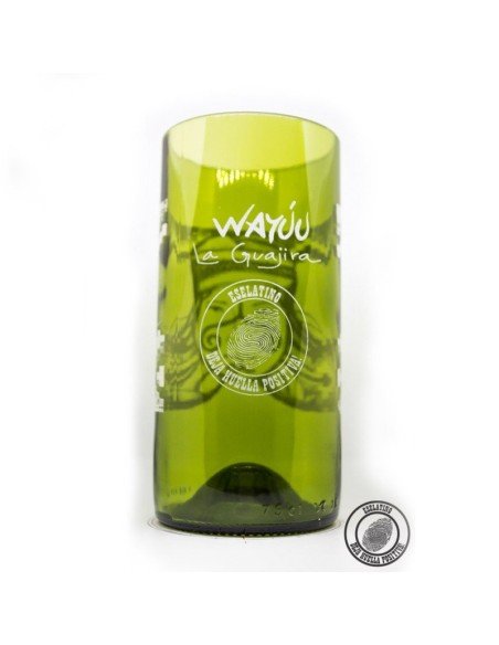 Vaso Reciclado Ancentrales Cultura Wayuú EseLatino .. deja huella posiva !!