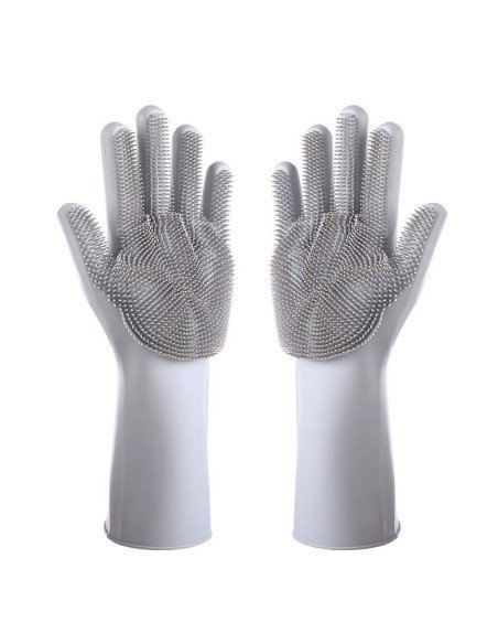 Guantes de Silicona Cepillo para Lavar loza, baño, aseo Guantes de Silicona Cepillo para Lavar loza, baño, aseo