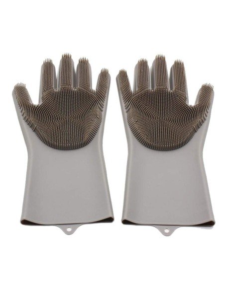 Guantes de Silicona Cepillo para Lavar loza, baño, aseo Guantes de Silicona Cepillo para Lavar loza, baño, aseo