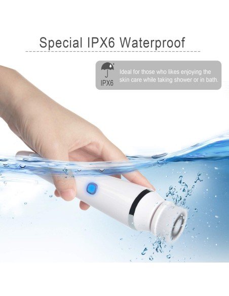 Limpiador facial Facial Cleansing Brush, Rechargeable Face Brush Massager