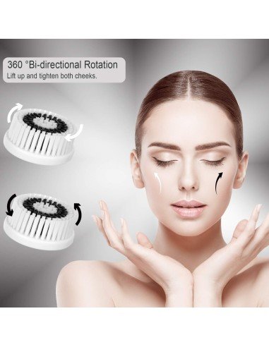 Limpiador facial Facial Cleansing Brush, Rechargeable Face Brush Massager