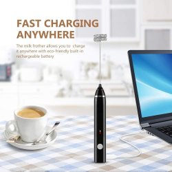 Espumador Recargable Leche Café Chocolate y espumados