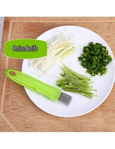 Cortador picador de Cebolla tirillas perfectas en un solo corte