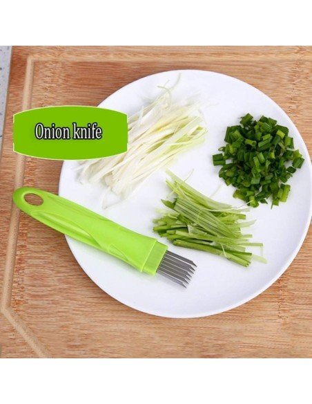 Cortador picador de Cebolla tirillas perfectas en un solo corte