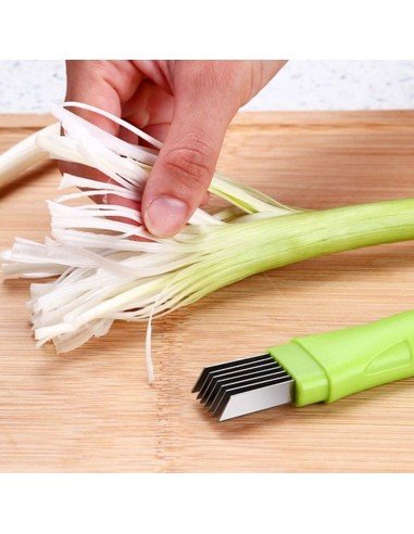 Cortador picador de Cebolla tirillas perfectas en un solo corte