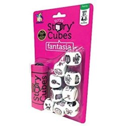 Rory's Story Cubes Fantasia Peggable Cubos para crear cuentos o Historias, Fucsia
