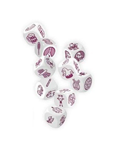 Rory's Story Cubes Fantasia Peggable Cubos para crear cuentos o Historias, Fucsia