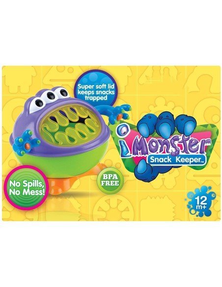 Plato Para Snacks Nuby 3-D Monster Snack Keeper